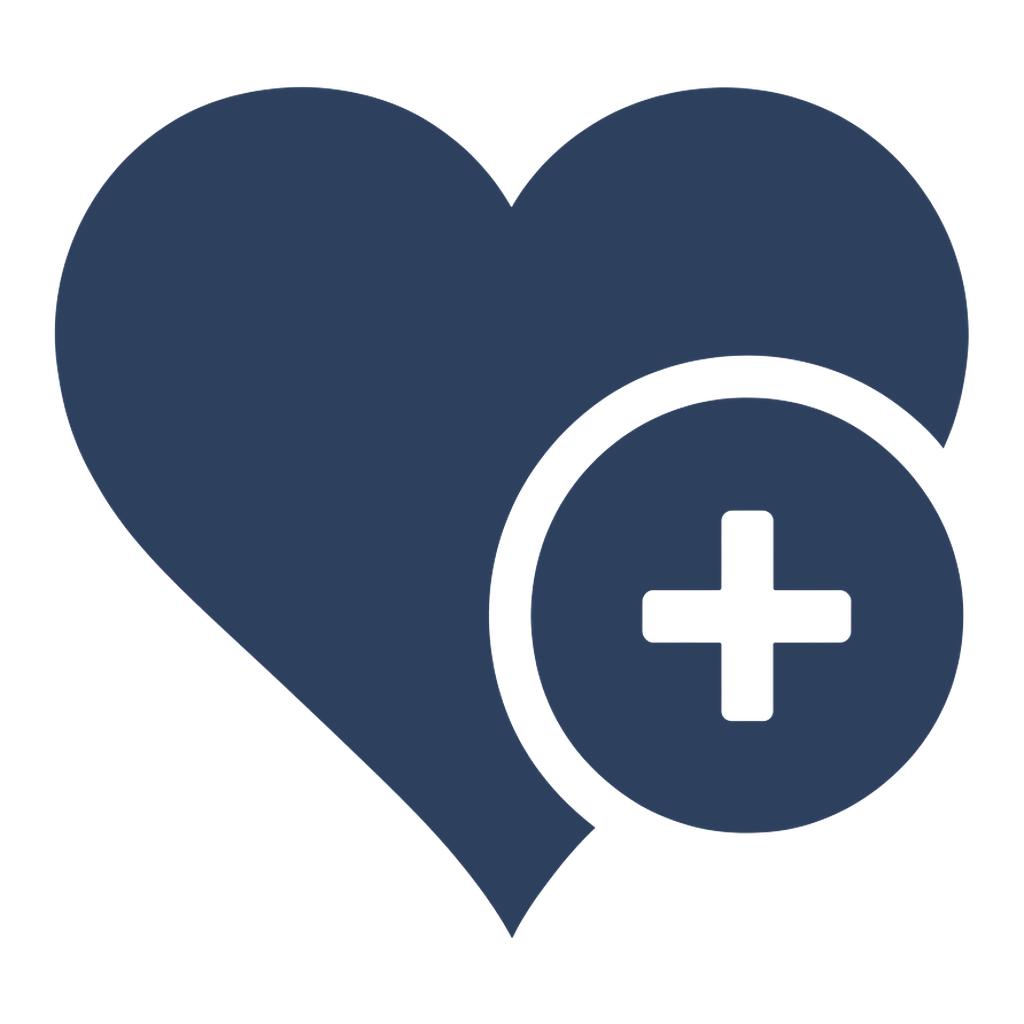 Heart icon, white background